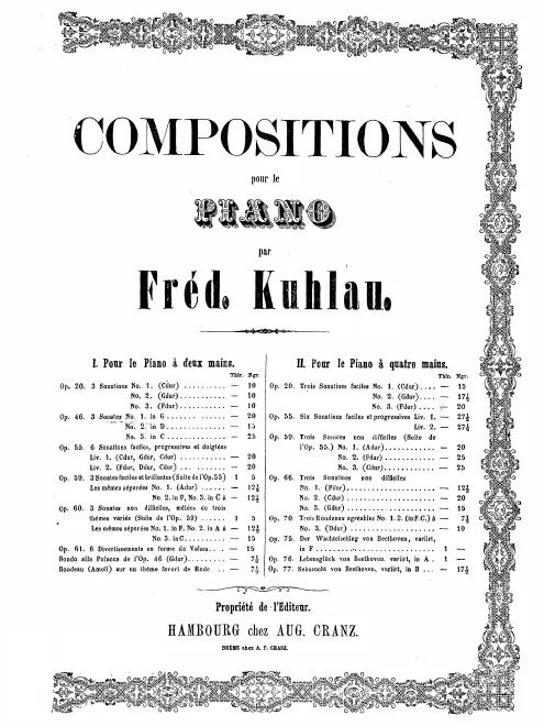 First page of 3 Piano Sonatas