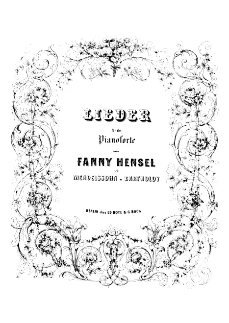 First page of 4 Lieder for Piano