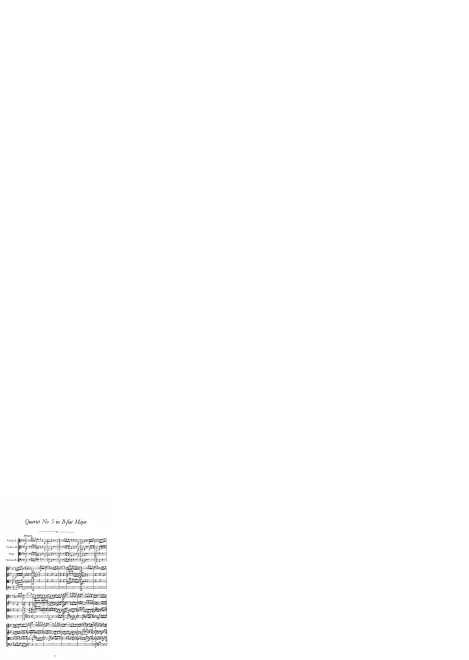 First page of String Quartet in