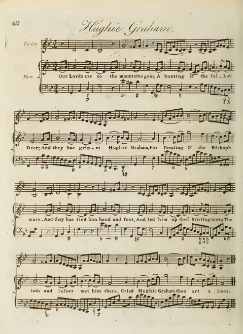 First page of Hughie Graham, Hob.XXXIa:141