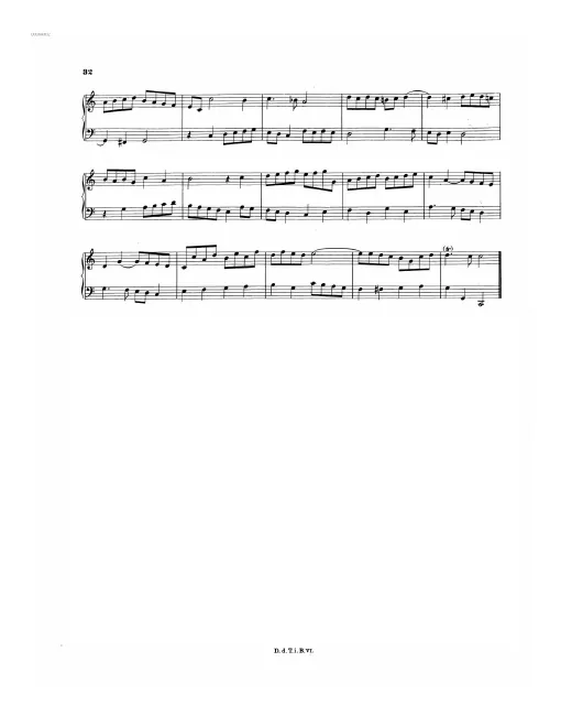 First page of Fugue in C major