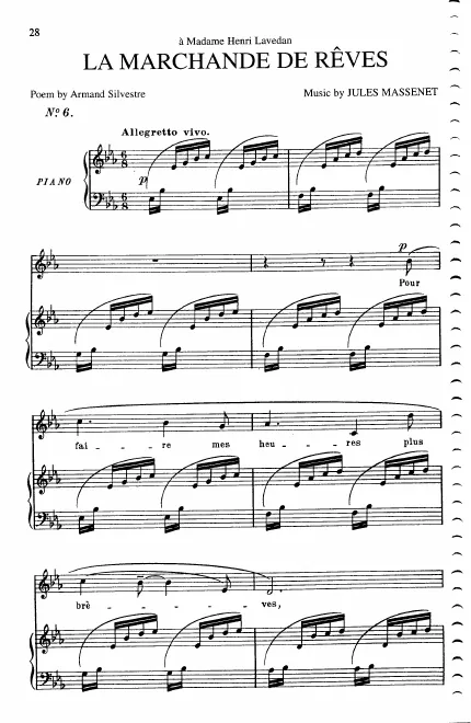 First page of La marchande de rêves