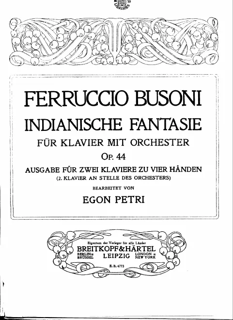 First page of Indianische Fantasie