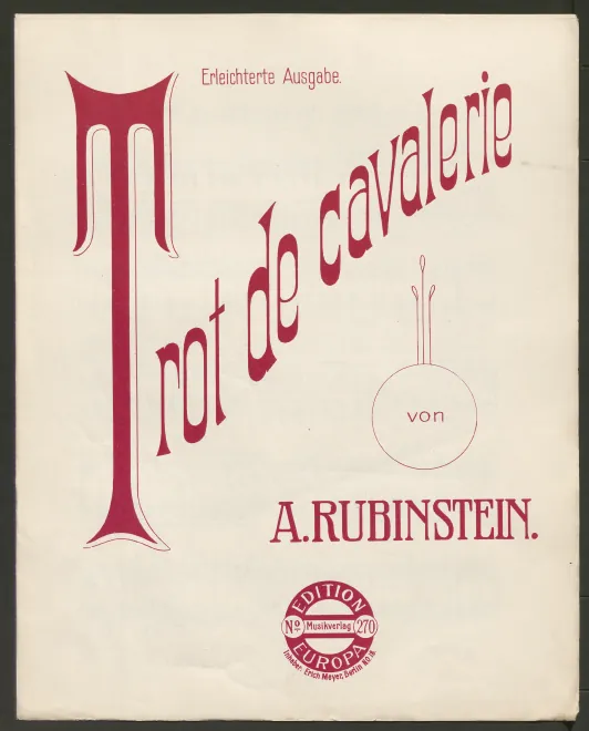 First page of Trot de cavalerie