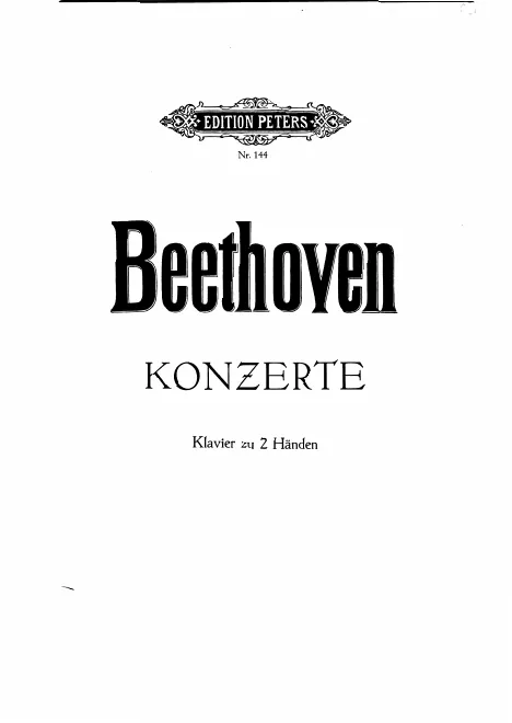 First page of Konzerte und Phantasie für Klavier zu zwei Händen