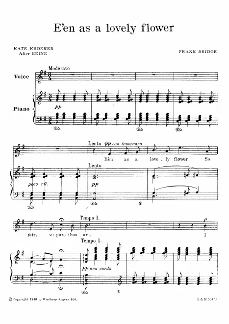 First page of 3 Songs after Heine