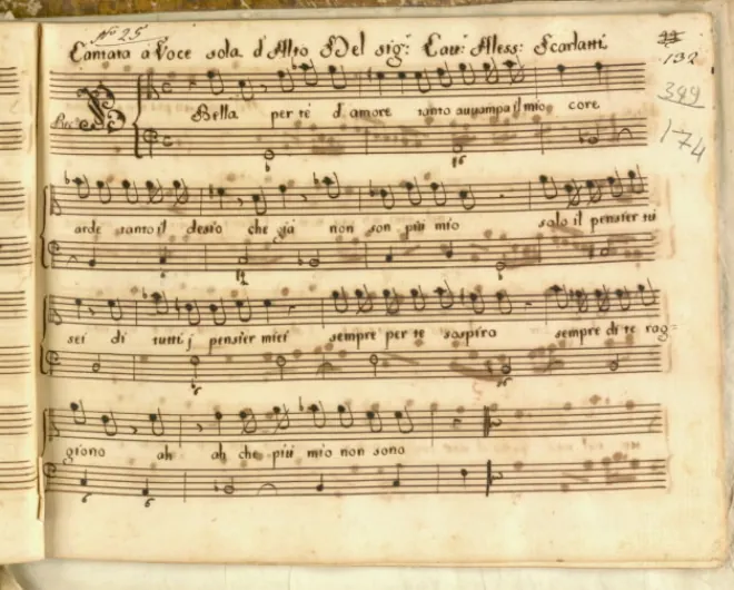 First page of Bella, per te d'amore