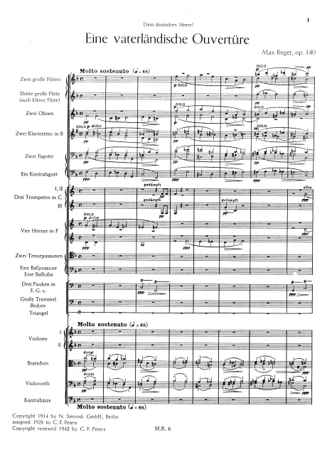 First page of Eine vaterländische Ouvertüre