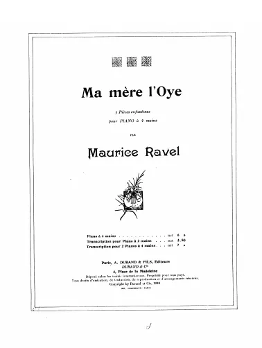 First page of Ma Mère l'Oye