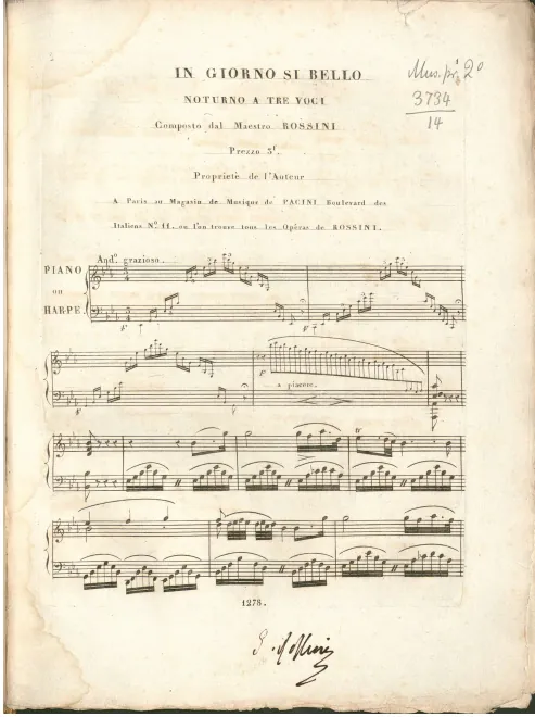 First page of Il giorno si bello