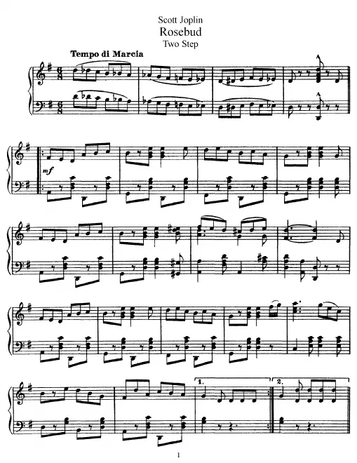 First page of Rosebud, Two-Step
