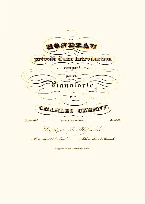 First page of Rondeau précédé d'une introduction