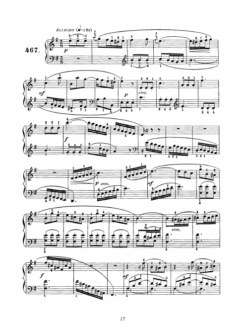 First page of Keyboard Sonata in E minor