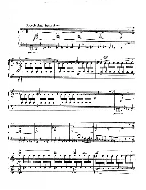 First page of 4 Pieces for Piano