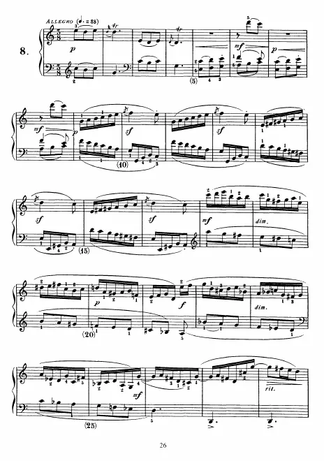 First page of Keyboard Sonata in C major