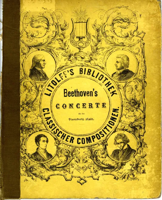 First page of Concerte für das Pianoforte allein