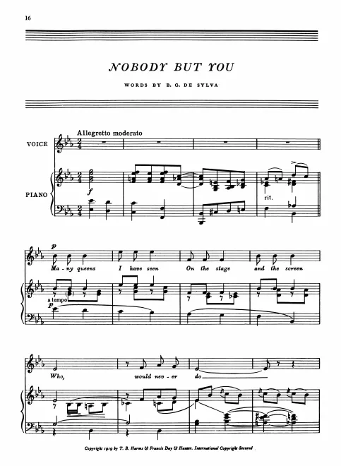 First page of Nobody But You