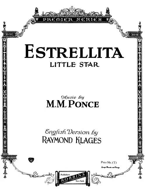 First page of Estrellita