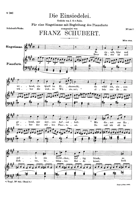 First page of Die Einsiedelei