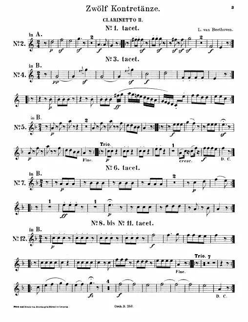 Clarinet 2 (B♭, A)