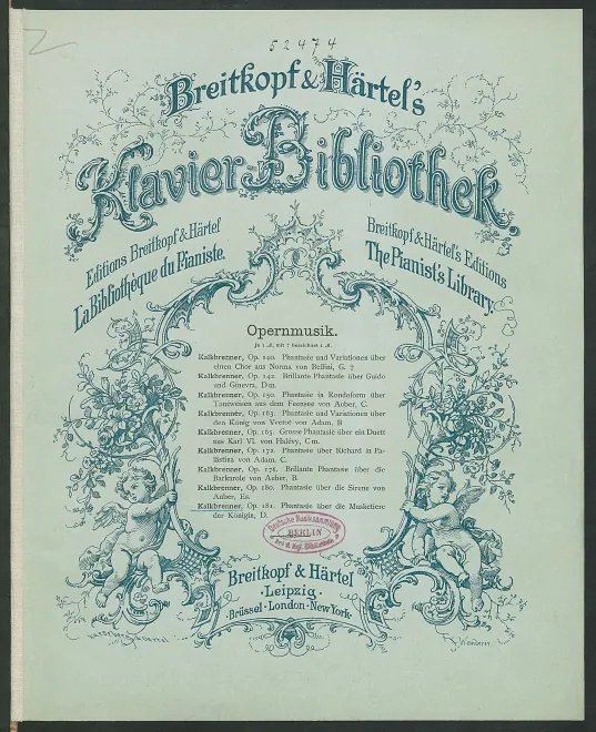 First page of Fantaisie sur 'Les mousquetaires de la reine'
