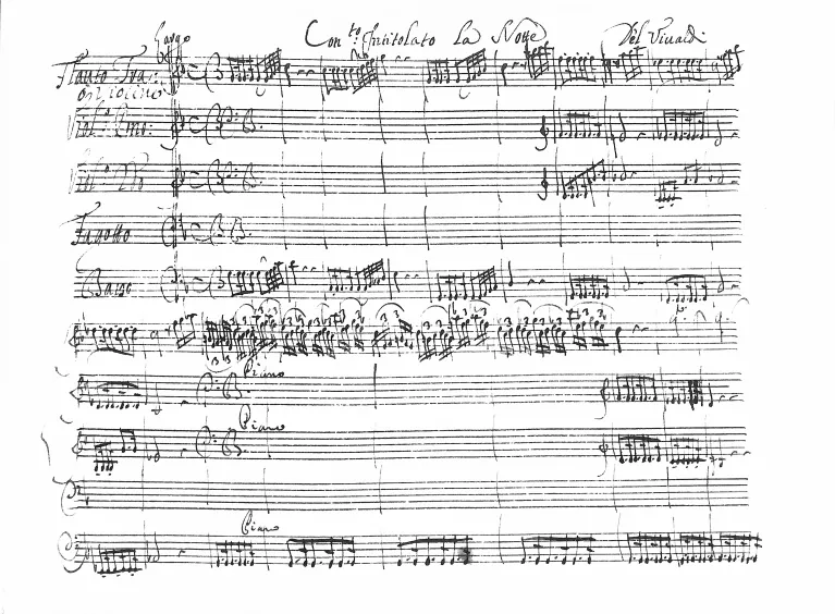 First page of Chamber Concerto in G minor