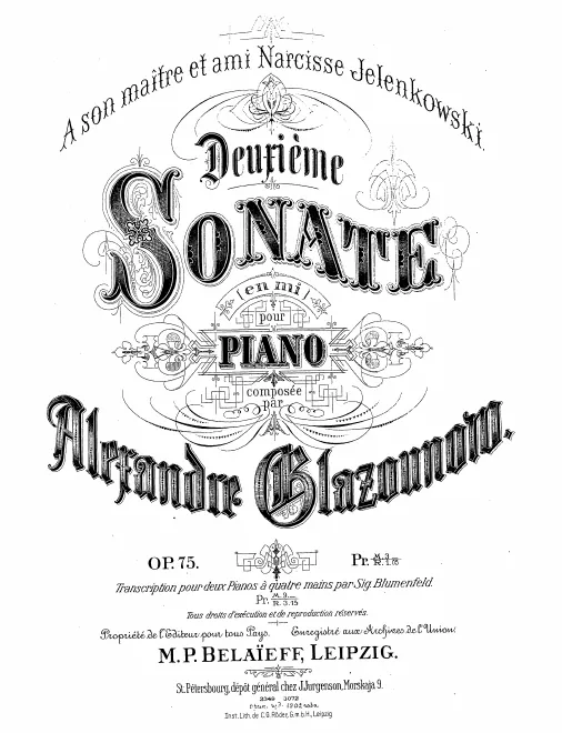 First page of Piano Sonata No.2