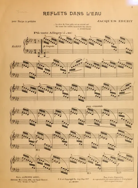 First page of Reflets dans l'eau