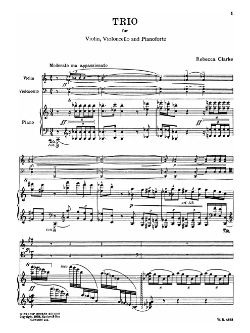 First page of Piano Trio