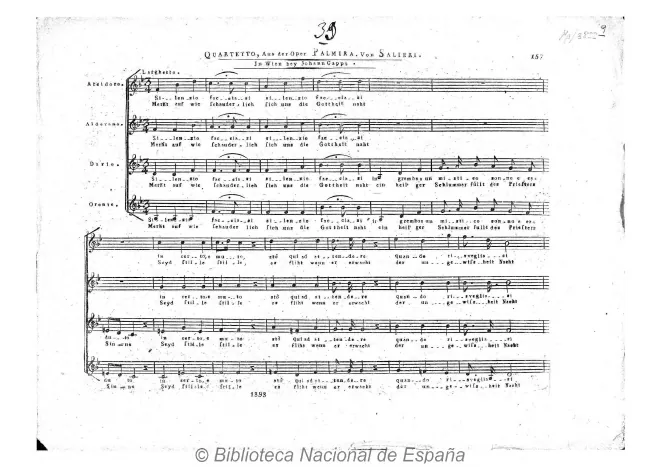 First page of Palmira, regina di Persia