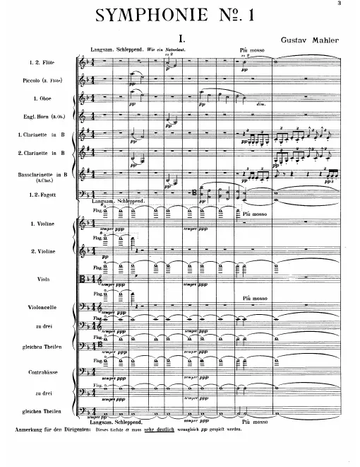 First page of Symphony No.1