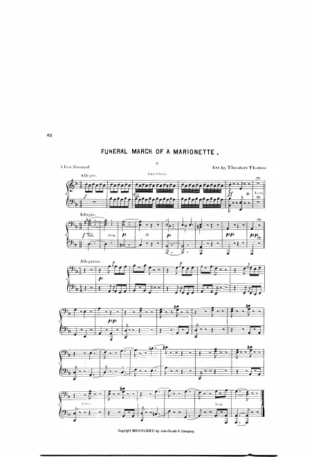 First page of Funeral March of a Marionette