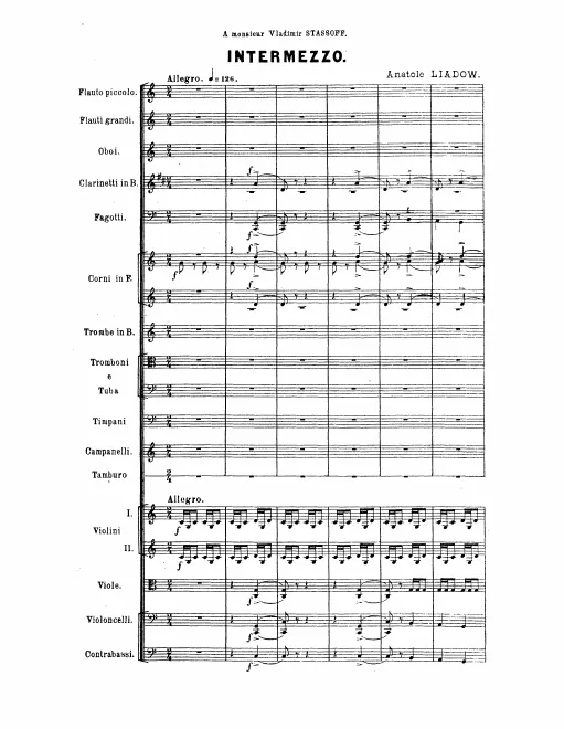 First page of 2 Intermezzi