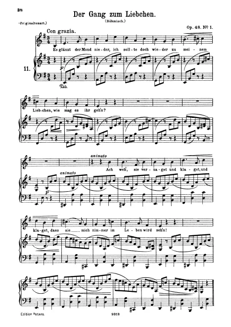 First page of 7 Lieder