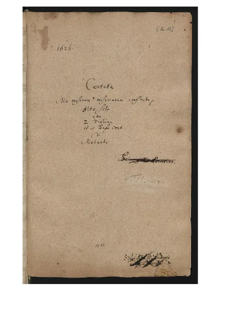 First page of Me miserum miseriarum