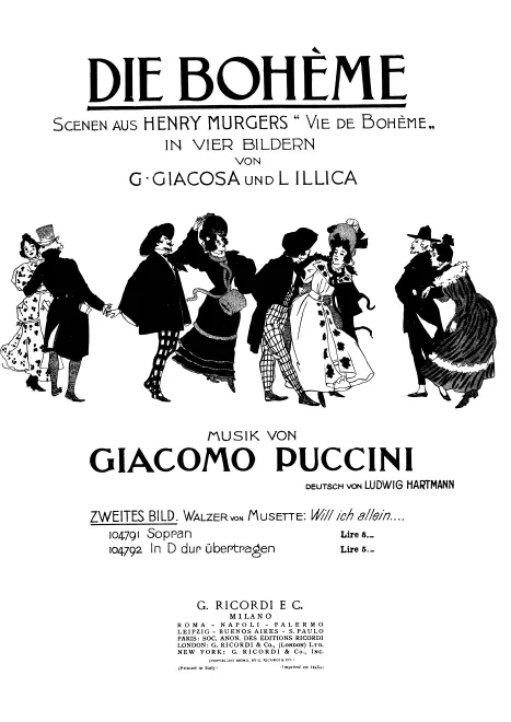 First page of La bohème