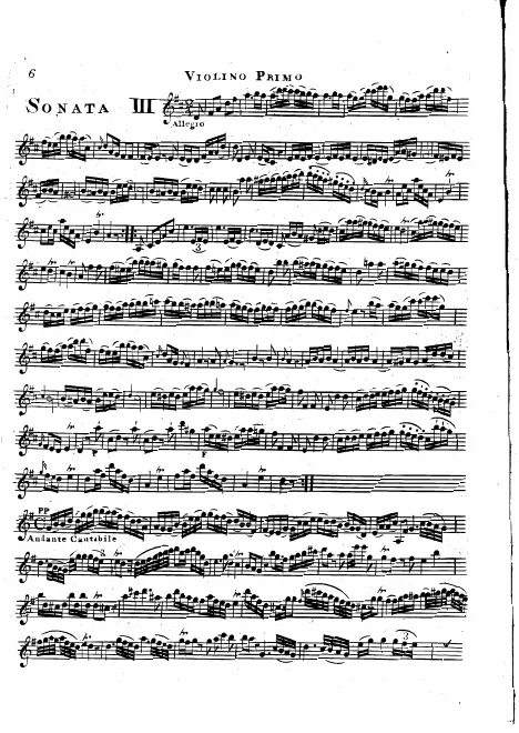 First page of String Trio in D major, Hob.V:D2
