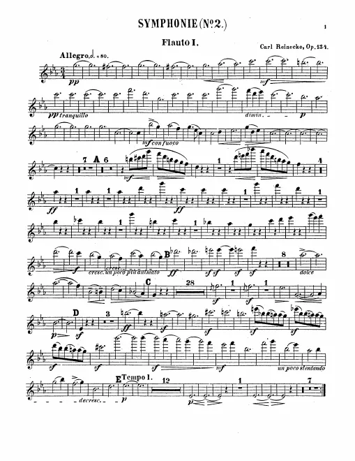 First page of Symphony No.2 in C minor