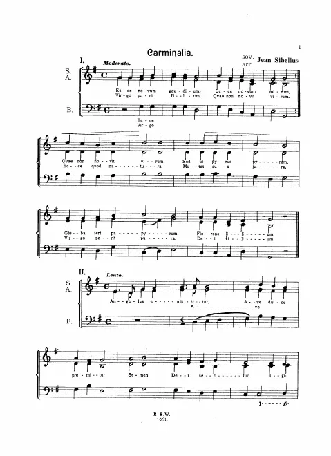 First page of Carminalia