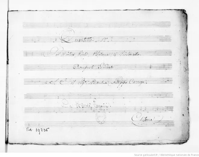 First page of Guitar Quartet No.8