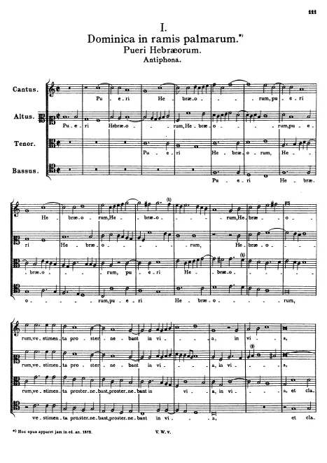 First page of Pueri Hebræorum
