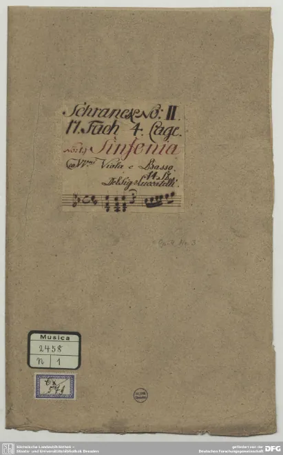 First page of Introduzione teatrale in B-flat major