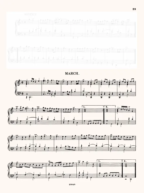 First page of March in C major