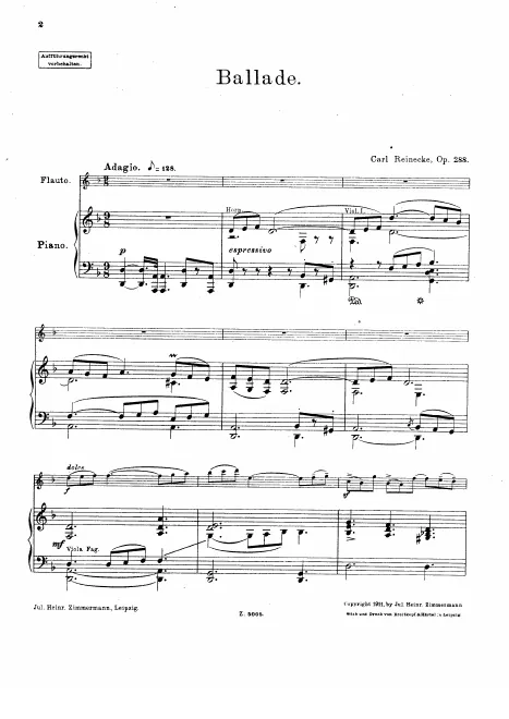 First page of Ballade