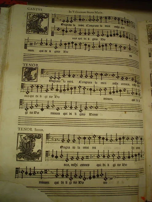First page of Congratulamini mihi