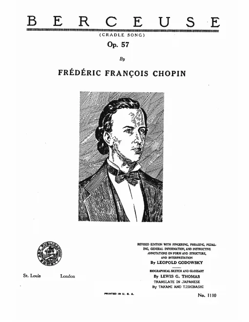 First page of Berceuse