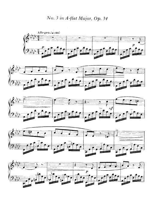 First page of Impromptu No. 3