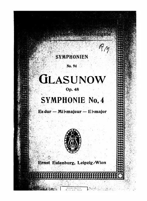 First page of Symphony No.4