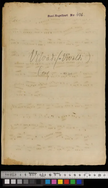 First page of Violin Concerto in G major