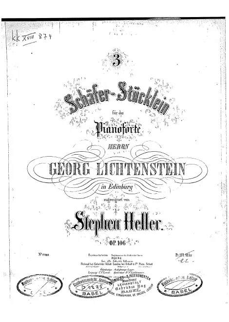 First page of 3 Schäfer-Stücklein, Op.106